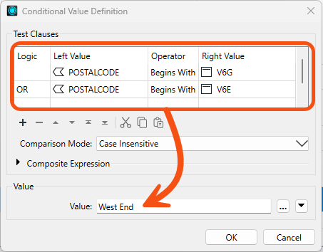 Setting the Attribute Value result of a test